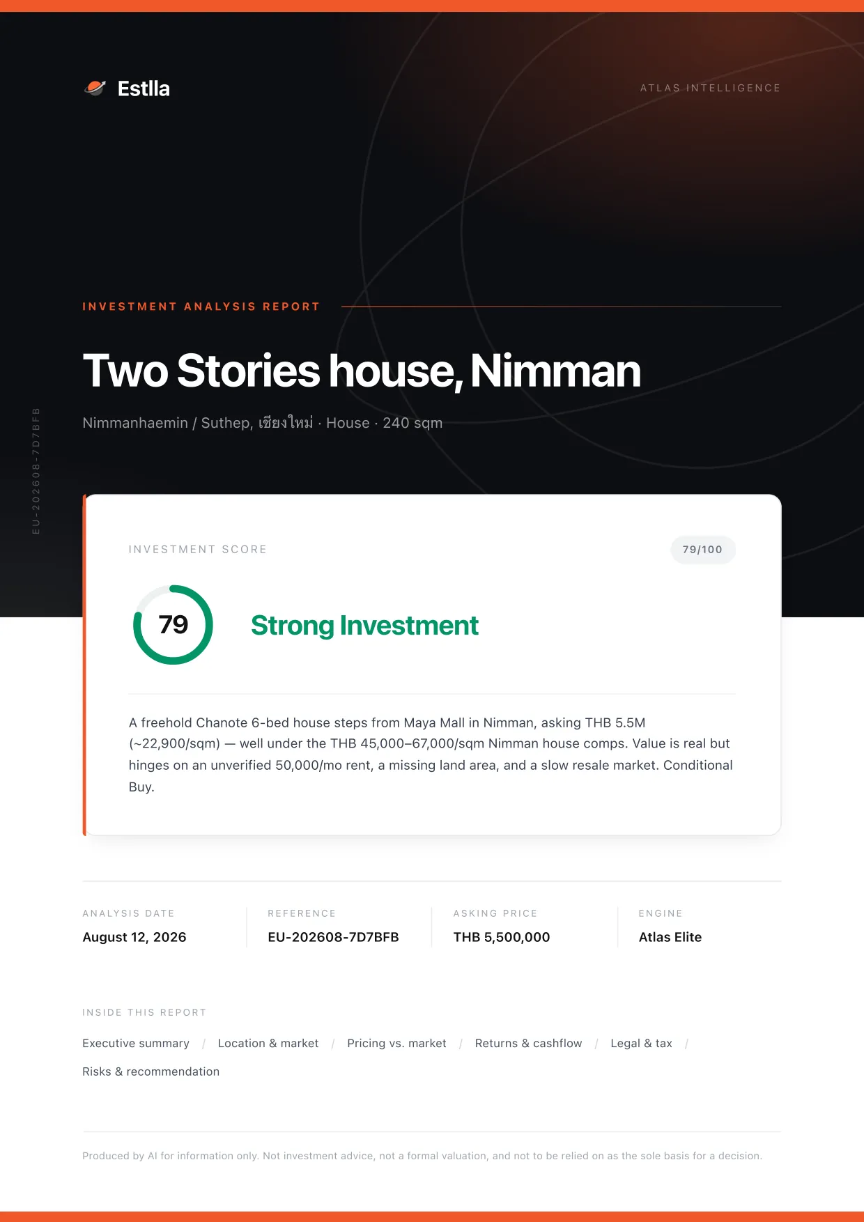 Estlla investment memo — page 1
