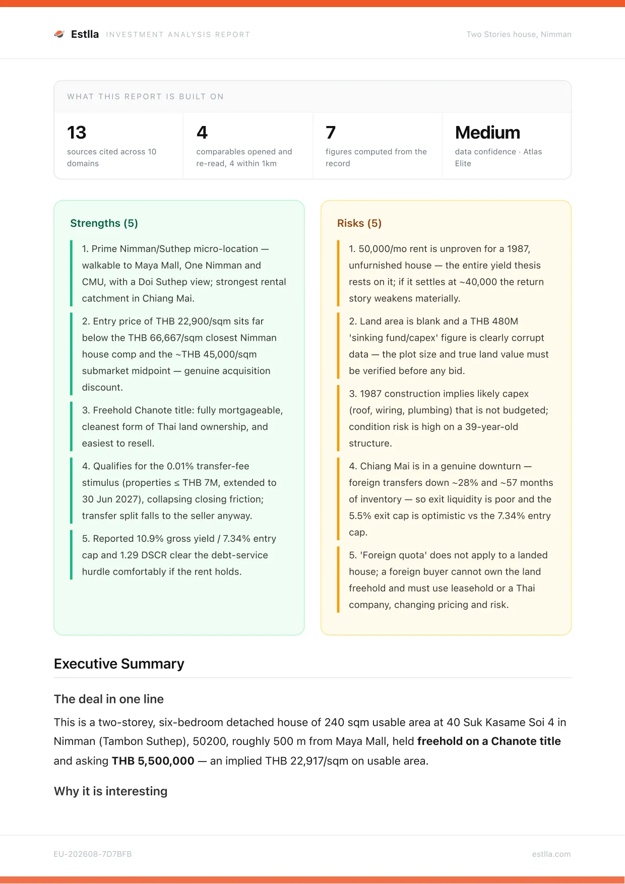 Estlla investment memo — page 2